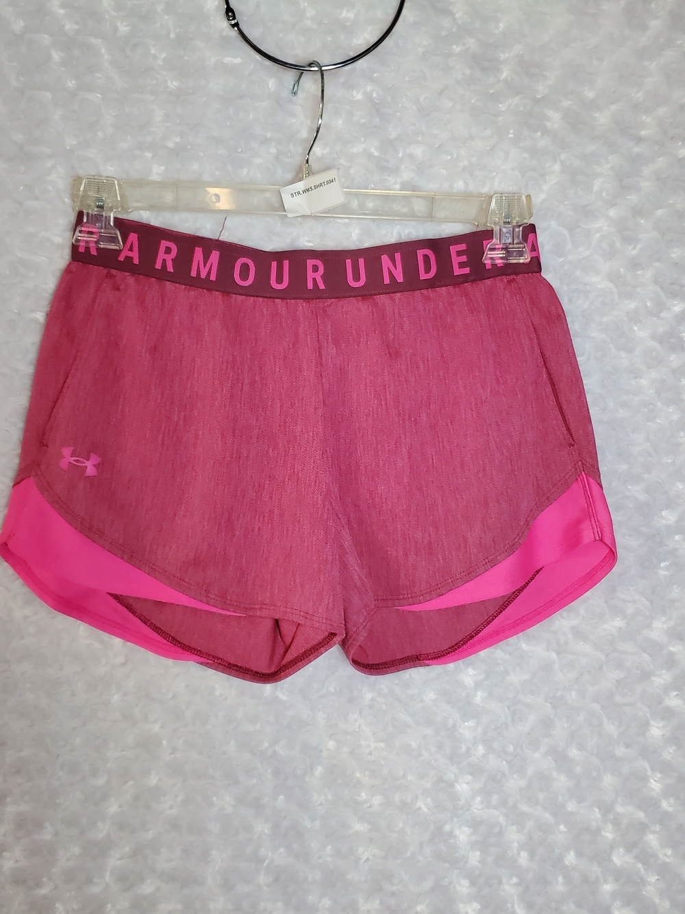 Under Armour Women's Two-Tone Pink Athletic Shorts Size M